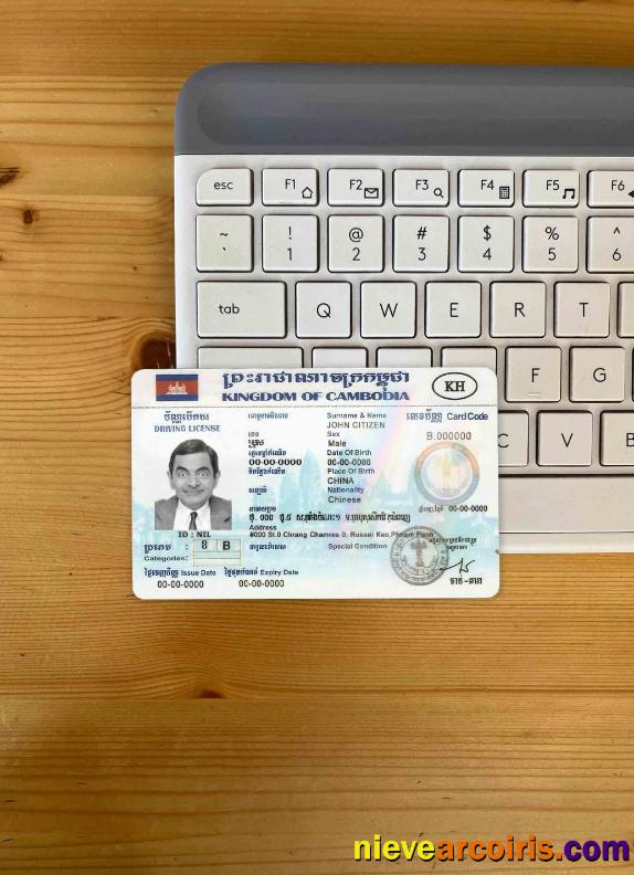 Cambodia driving license photolook